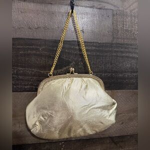 Elegant Gold Chain Clutch